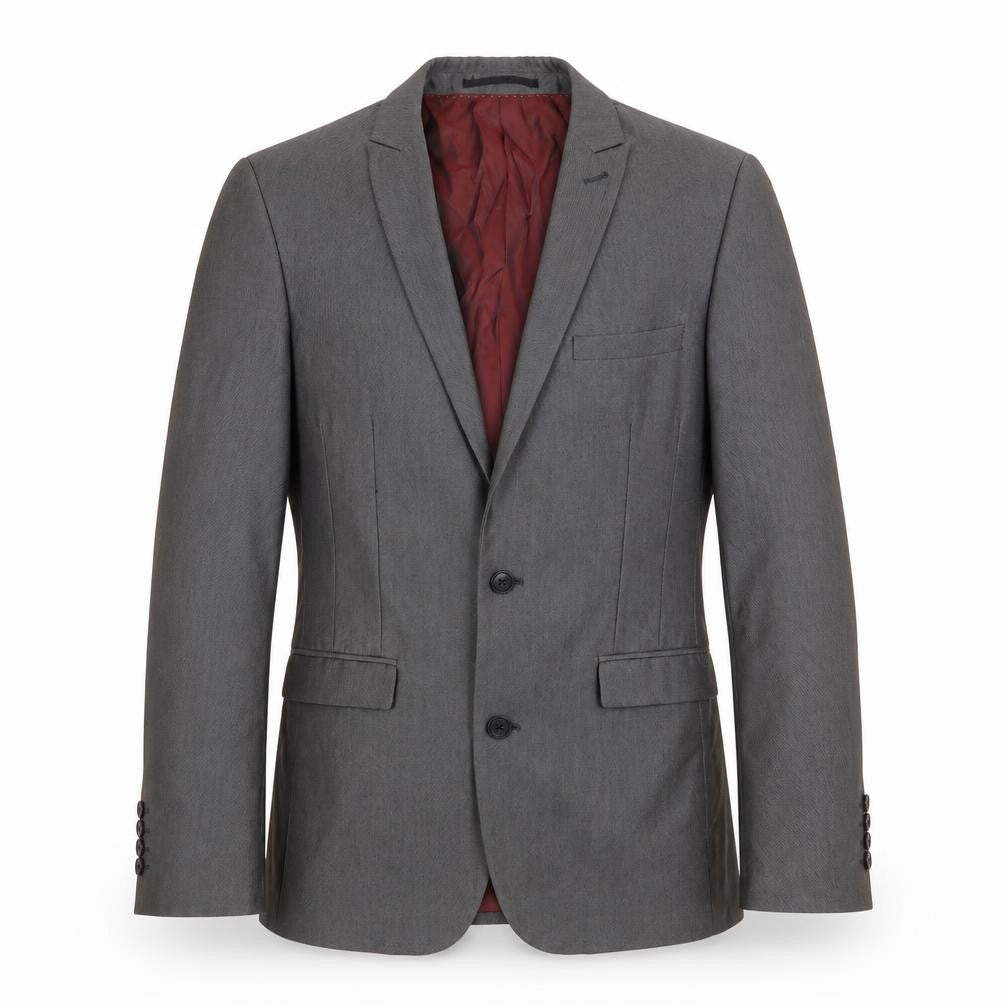 NEXT Mens Grey Polyester Jacket Suit Jacket Size 38 Regular