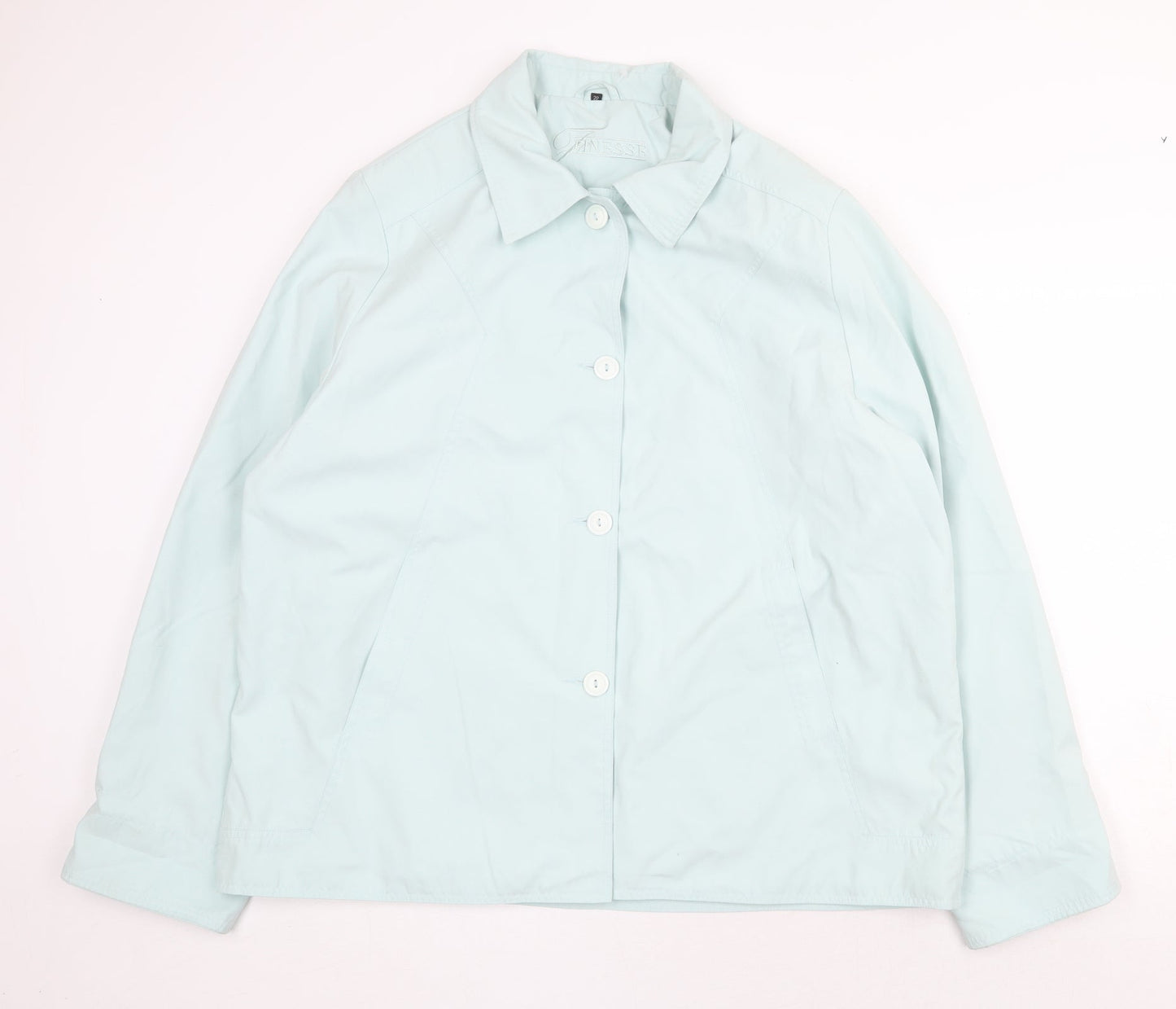 Finesse Womens Green Jacket Size 22 Button