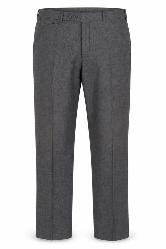Skopes Mens Grey Polyester Dress Pants Trousers Size 34 in Regular Zip