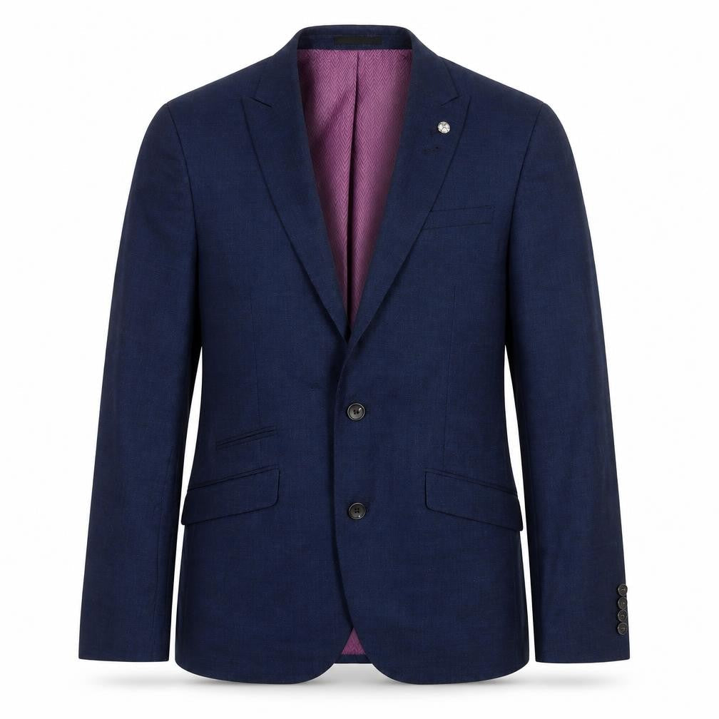 Cedarwood State Mens Blue Polyester Jacket Suit Jacket Size 38 Regular