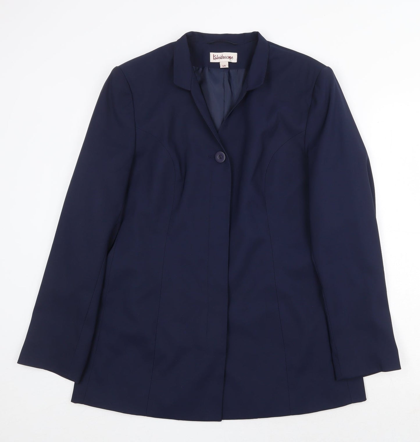 Kaleidoscope Womens Blue Jacket Blazer Size 14 Button