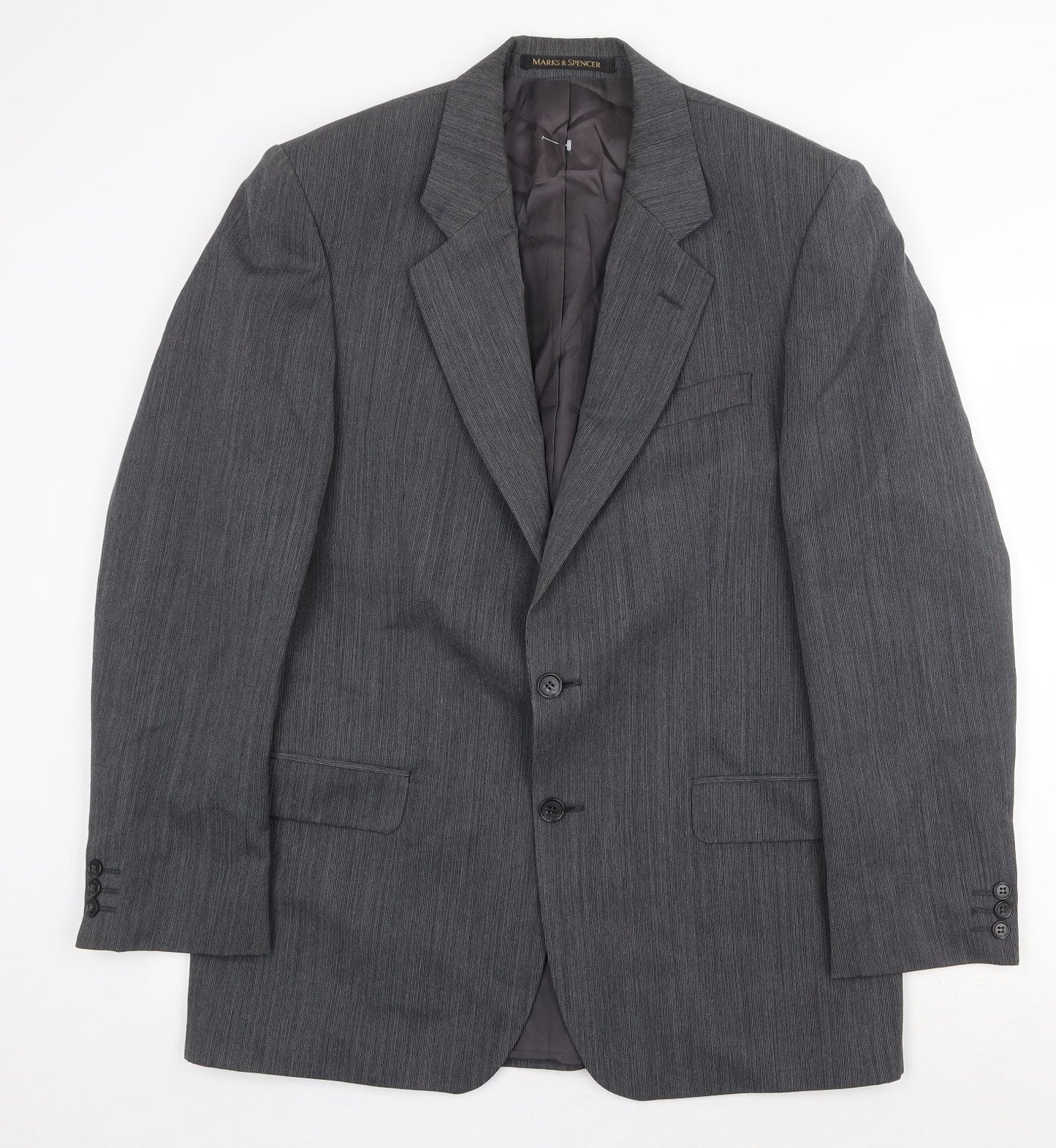Marks and Spencer Mens Grey Wool Jacket Suit Jacket Size 40 Regular