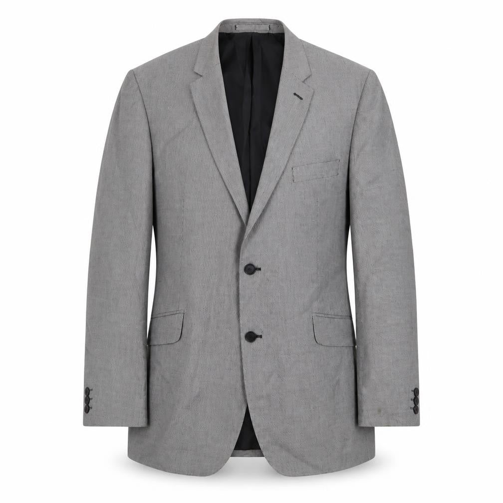 Burton Mens Grey Polyester Jacket Suit Jacket Size 46 Regular