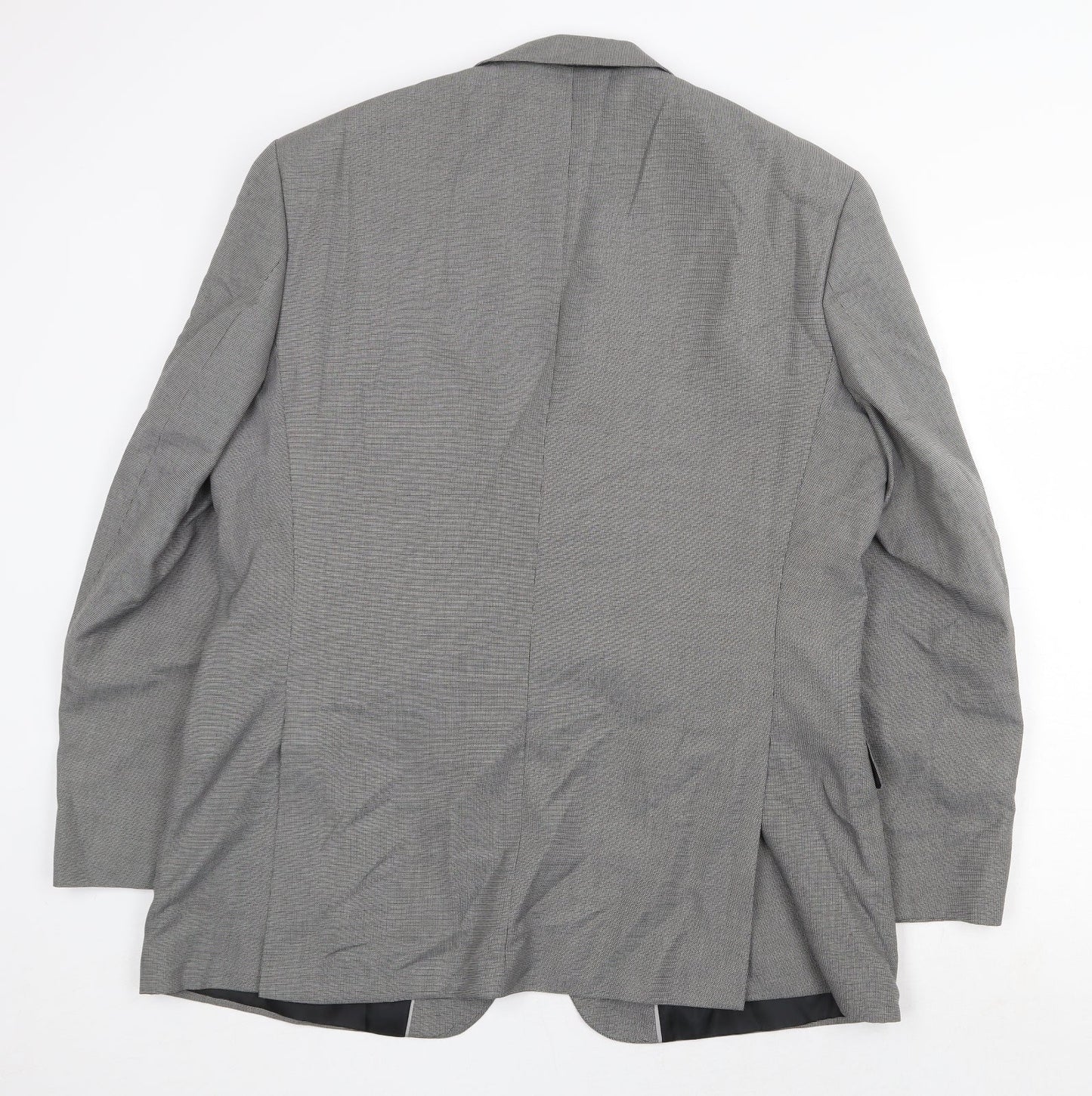 Burton Mens Grey Polyester Jacket Suit Jacket Size 46 Regular