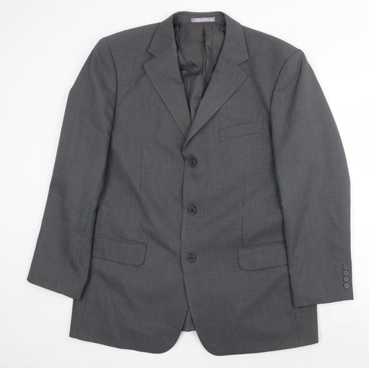 Taylor and Wright Mens Grey Polyester Jacket Suit Jacket Size 44 Regular
