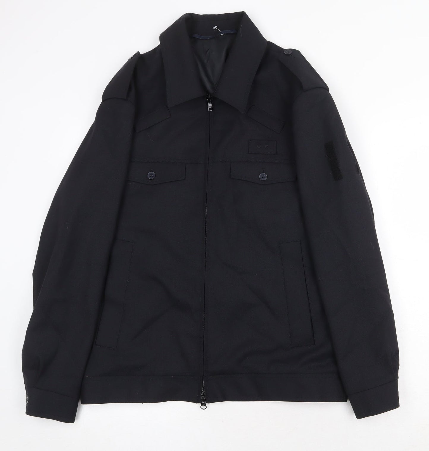 Alexandra Womens Blue Jacket Size 14 Zip