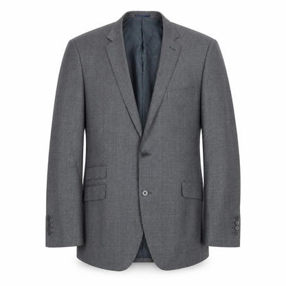 F&F Mens Grey Plaid Polyester Jacket Suit Jacket Size 46 Regular