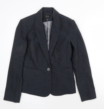 Next Womens Blue Polyester Jacket Blazer Size 10