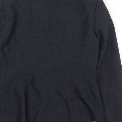Next Womens Blue Polyester Jacket Blazer Size 10