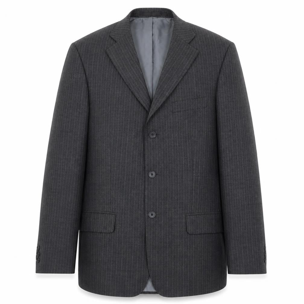 Marks & Spencer Mens Gold Striped Polyester Jacket Suit Jacket Size 40 Regular