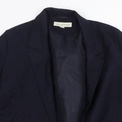 Holmewood Womens Blue Jacket Blazer Size 12