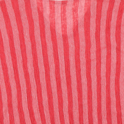 Zara Womens Red Striped Polyester Basic Blouse Size M V-Neck