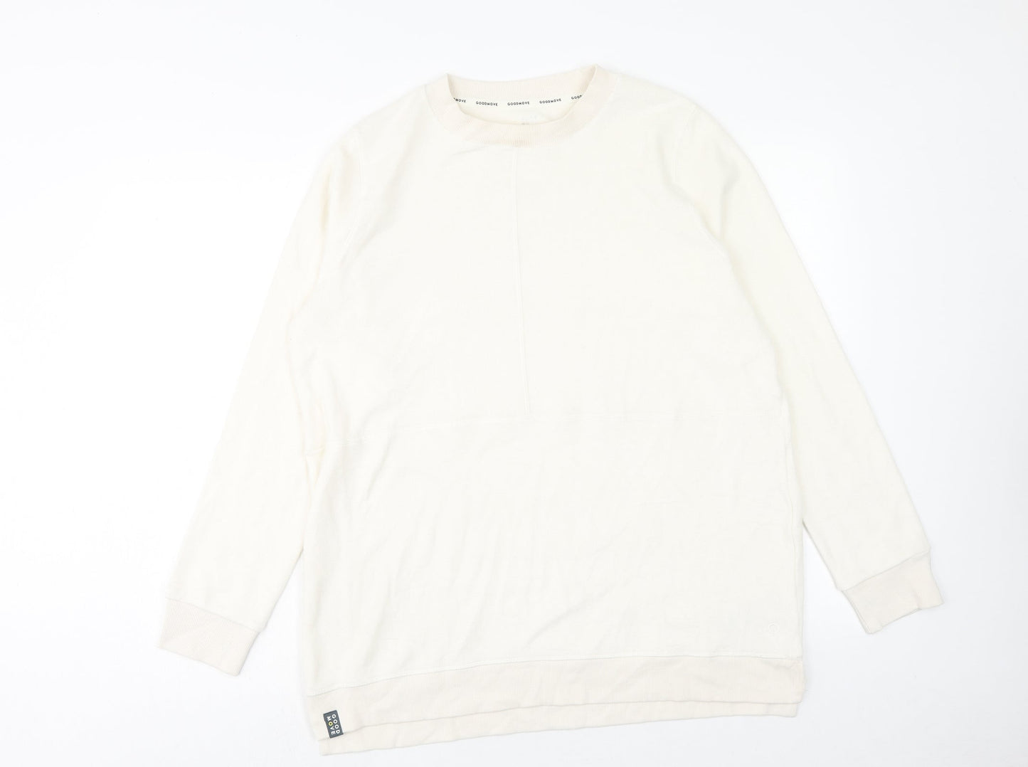 Marks and Spencer Womens Ivory Polyester Pullover Sweatshirt Size M Pullover