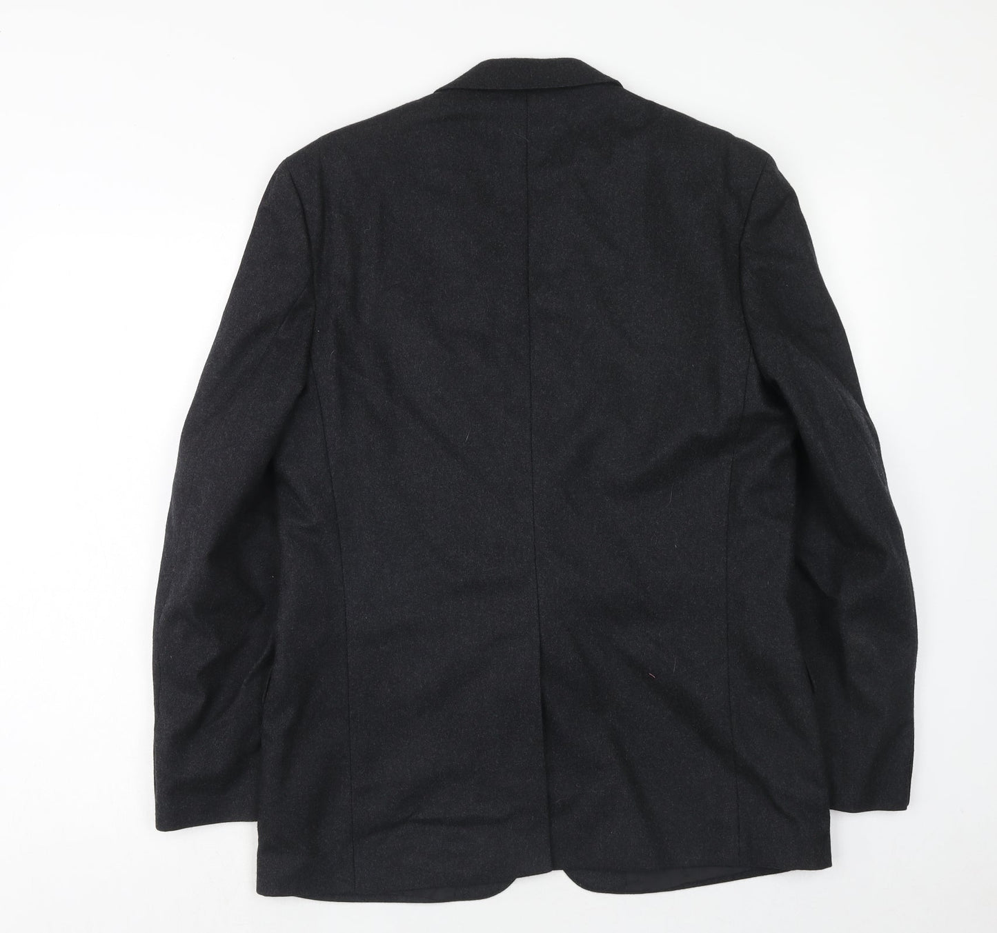 Burton Mens Grey Wool Jacket Suit Jacket Size 40 Regular