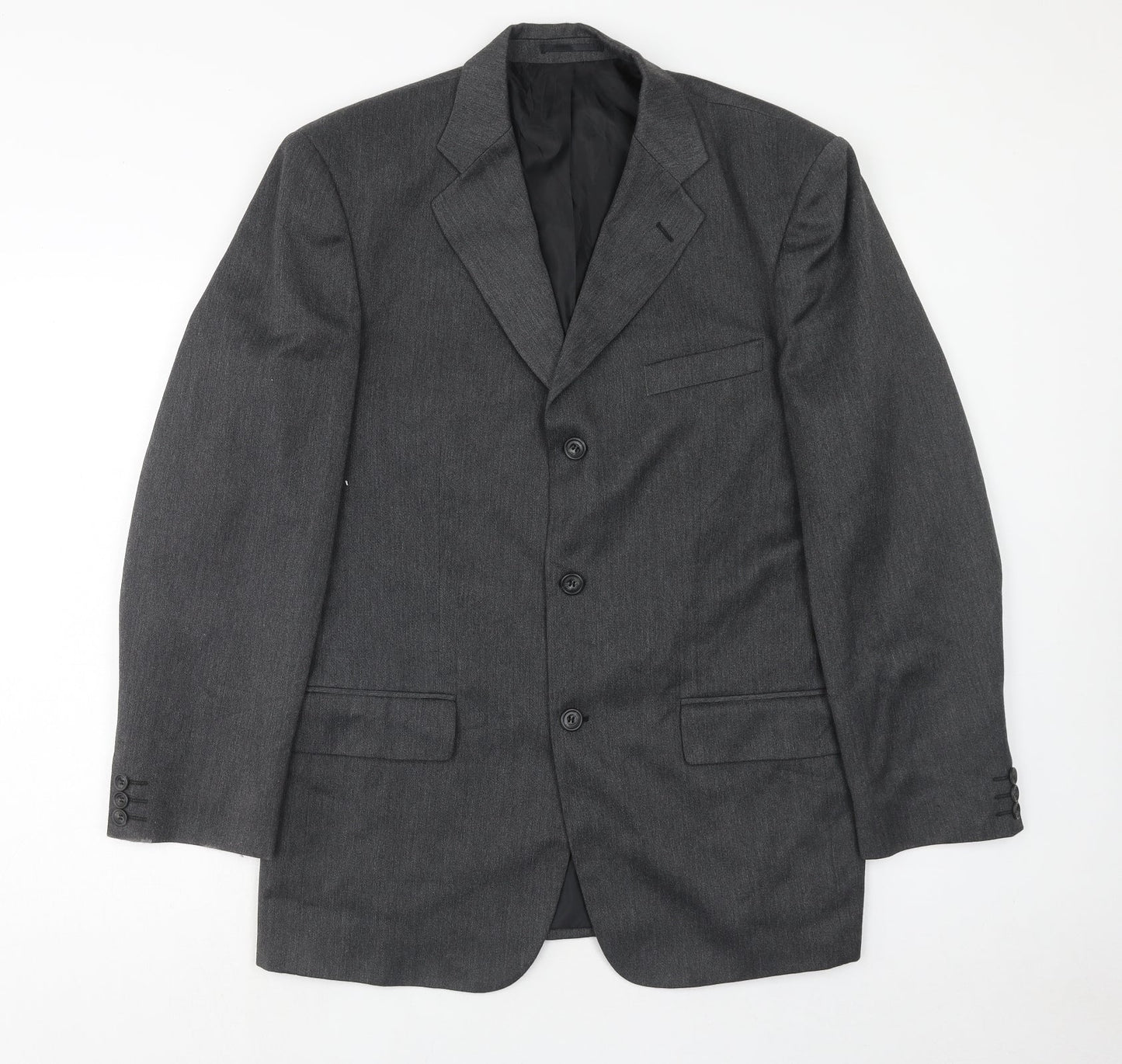 Sequel Mens Grey Polyacrylate Fibre Jacket Suit Jacket Size 40 Regular