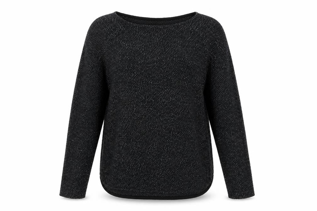 H&M Womens Black Round Neck Cotton Pullover Jumper Size S