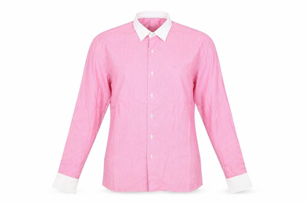 Caldene Womens Red Striped 100% Cotton Basic Button-Up Size M Collared