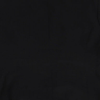 Preworn Womens Black Polyester Jacket Blazer Size 16