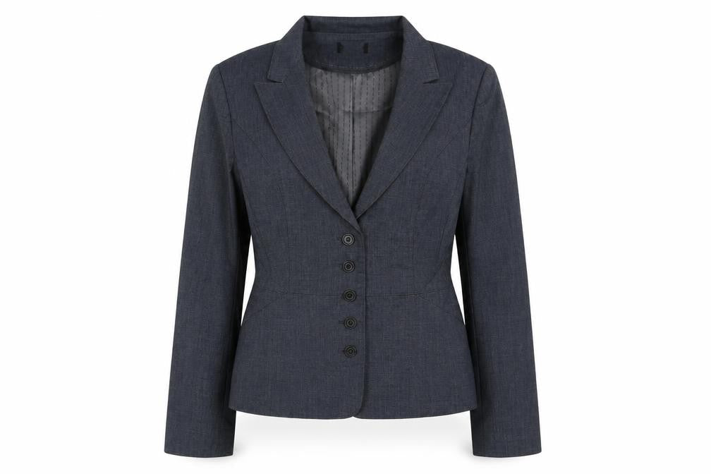 Preworn Womens Green Polyester Jacket Blazer Size 16