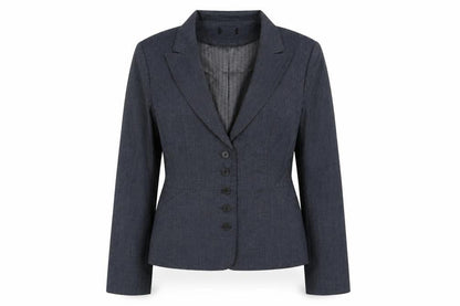 Preworn Womens Green Polyester Jacket Blazer Size 16