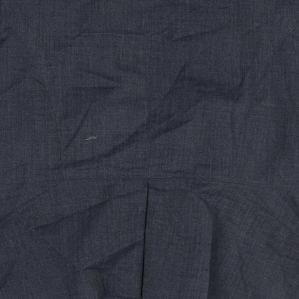 Preworn Womens Green Polyester Jacket Blazer Size 16