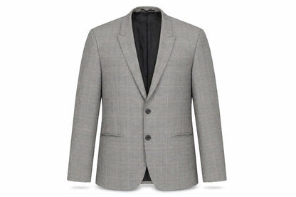 Next Mens Green Plaid Polyester Jacket Suit Jacket Size 40 Regular