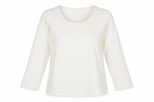 Marks and Spencer Womens Ivory Polyester Basic Blouse Size 12 Scoop Neck