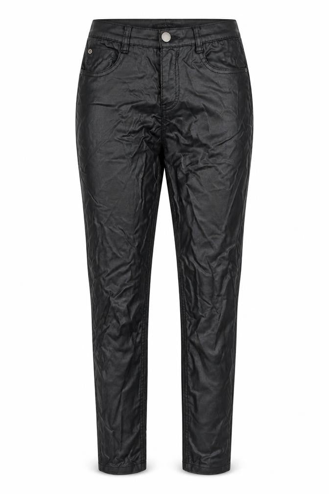 Love Jeans Womens Black Viscose Trousers Size 10 Regular Zip