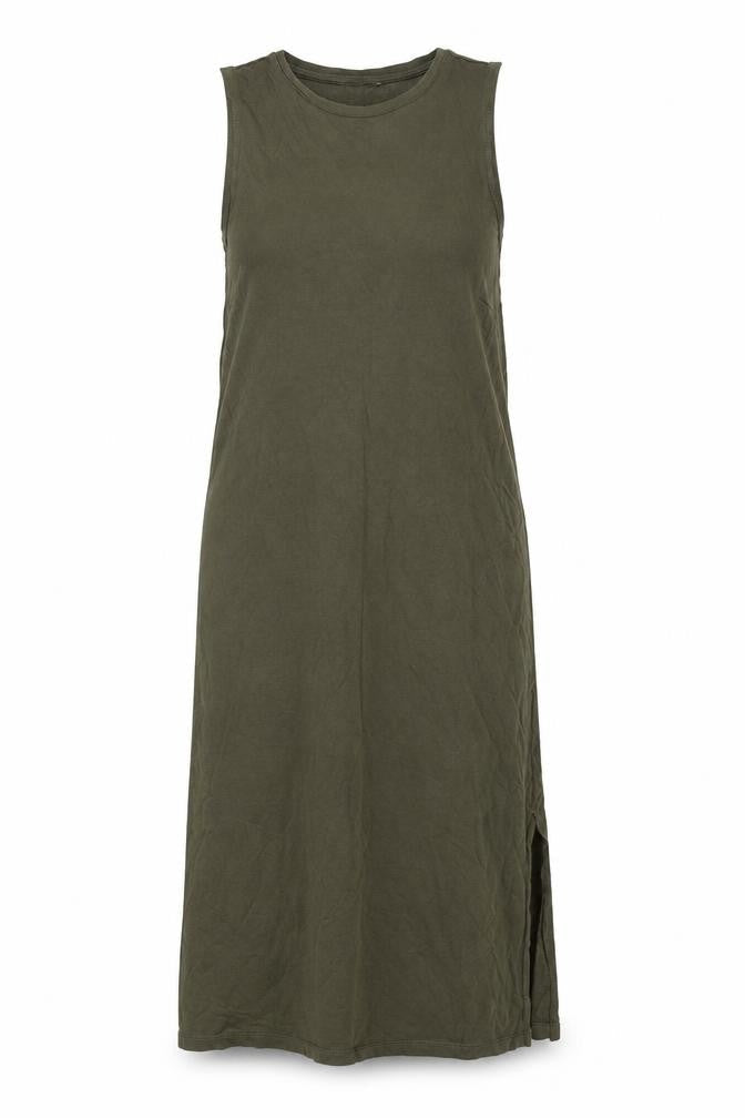 H&M Womens Green Polyester Tank Dress Size XS Round Neck Pullover