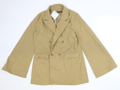 SHEIN Womens Brown Jacket Size M Button