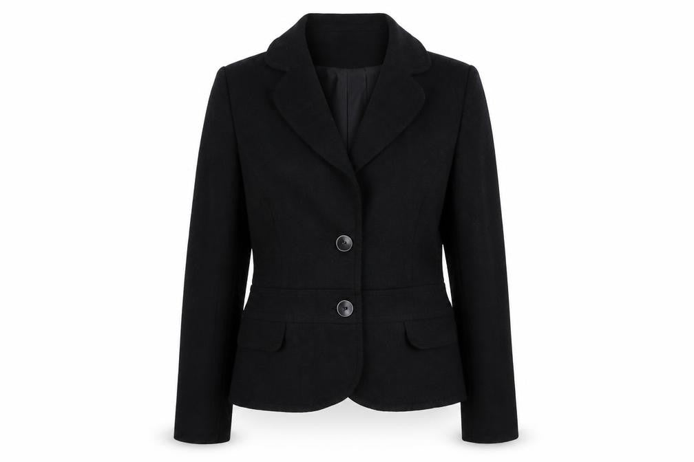 George Womens Black Polyester Jacket Blazer Size 16