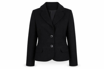 George Womens Black Polyester Jacket Blazer Size 16