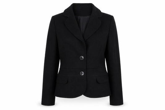 George Womens Black Polyester Jacket Blazer Size 16