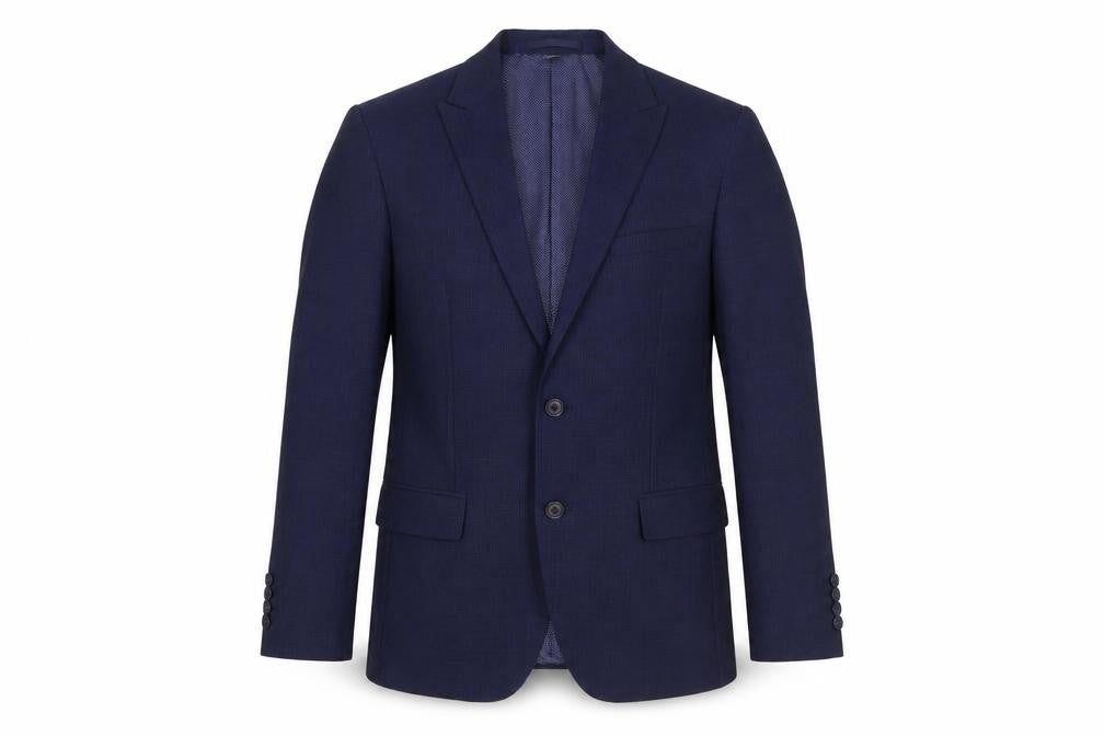 Marks & Spencer Mens Blue Polyester Jacket Suit Jacket Size 40 Regular