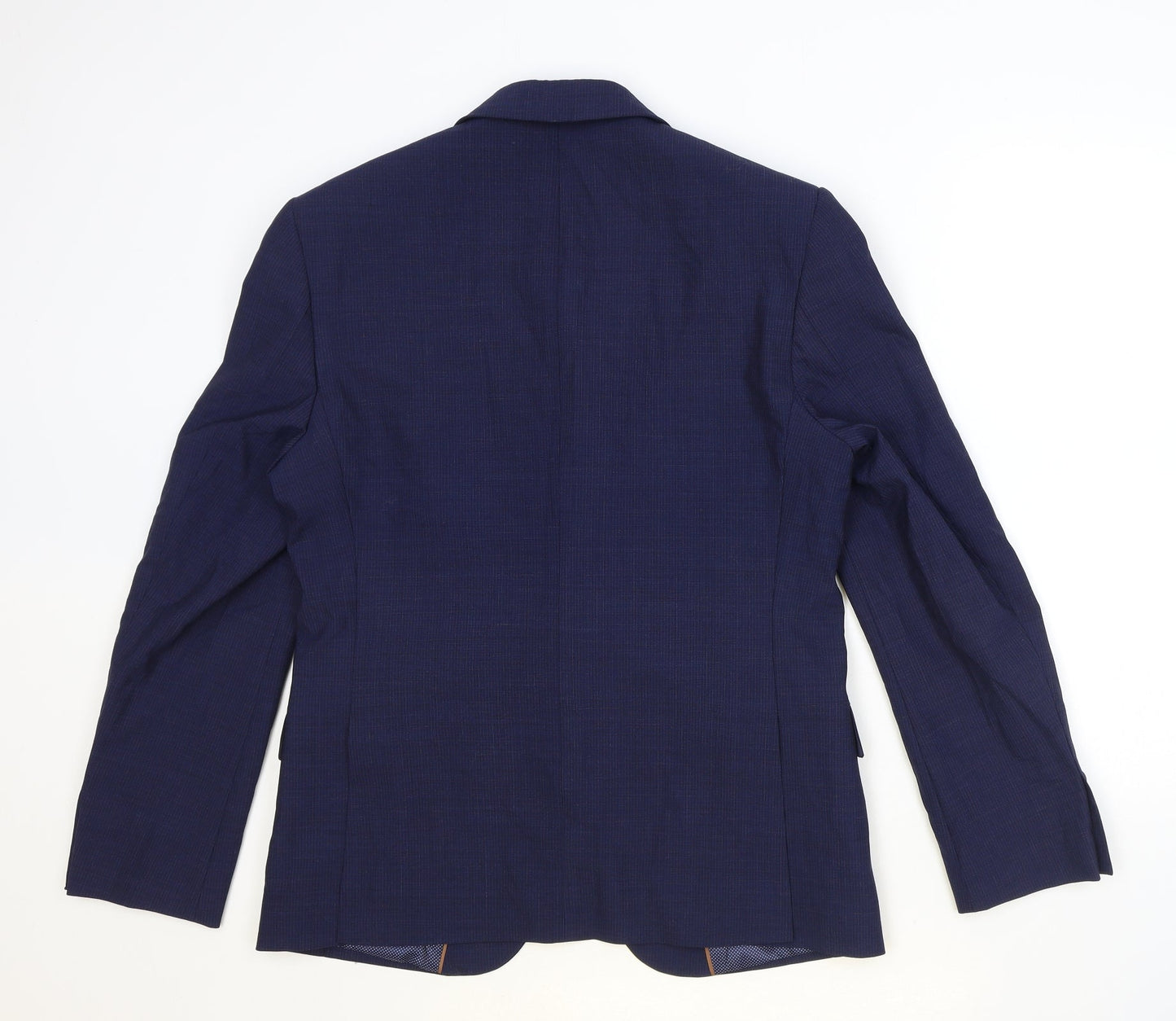 Marks and Spencer Mens Blue Polyester Jacket Suit Jacket Size 40 Regular