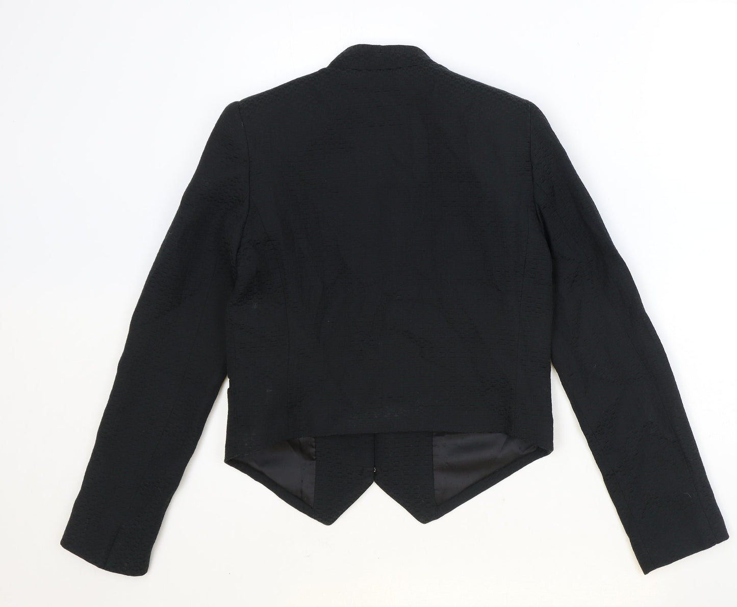MNG Womens Black Polyester Jacket Blazer Size XS