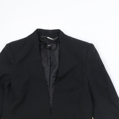 Mango Womens Black Polyester Jacket Blazer Size XS