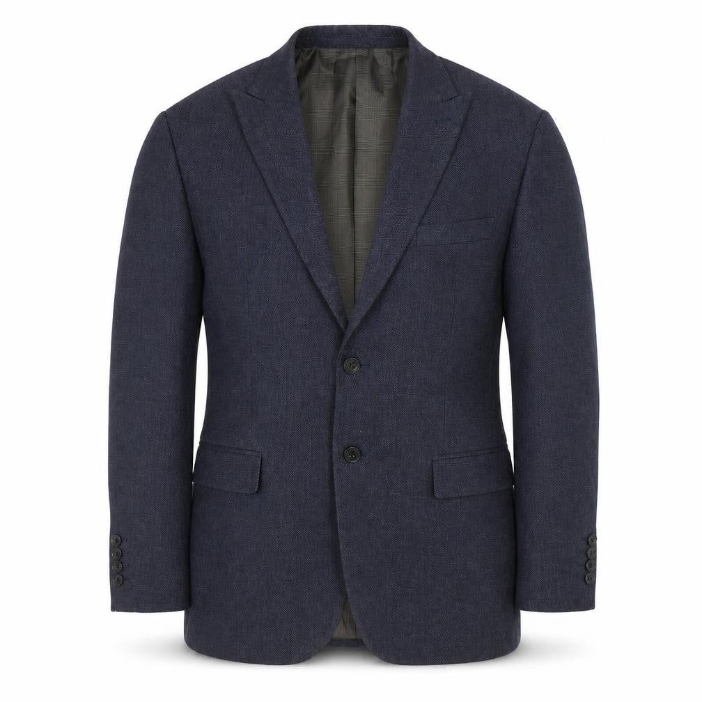 Skopes Mens Blue Polyester Jacket Suit Jacket Size 40 Regular