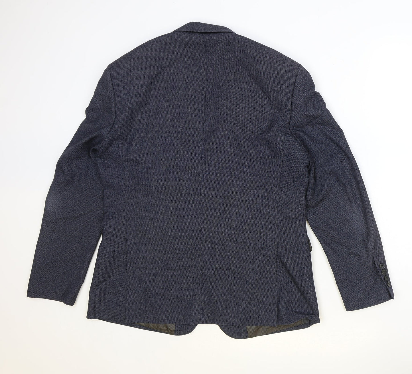 Skopes Mens Blue Polyester Jacket Suit Jacket Size 40 Regular