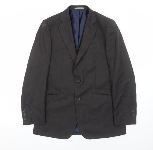 Marks and Spencer Mens Grey Wool Jacket Suit Jacket Size 38 Regular