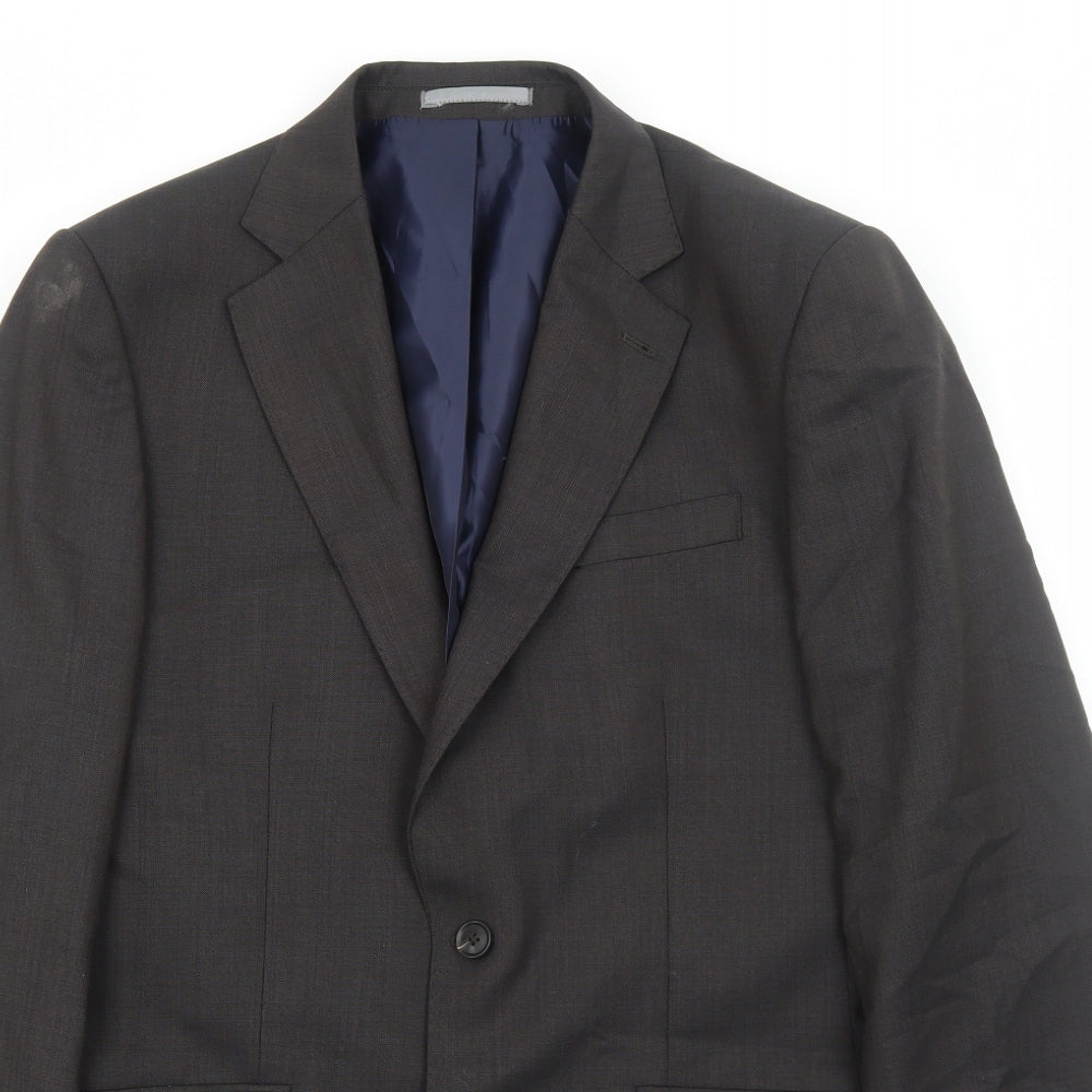 Marks and Spencer Mens Grey Wool Jacket Suit Jacket Size 38 Regular
