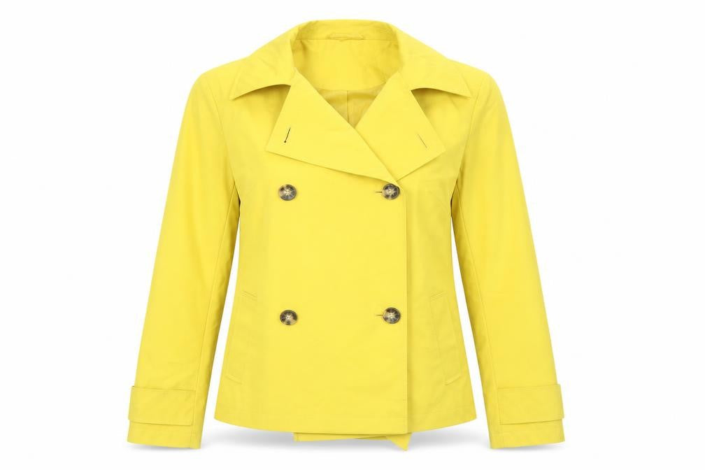 Marks & Spencer Womens Yellow Jacket Size 6 Button