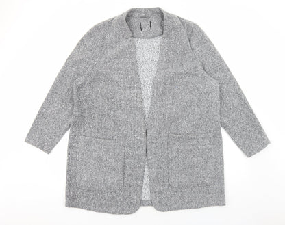 Marks & Spencer Womens Grey Overcoat Blazer Size L