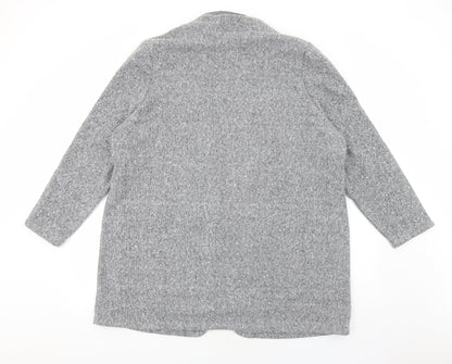 Marks & Spencer Womens Grey Overcoat Blazer Size L