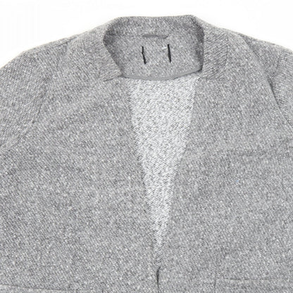 Marks & Spencer Womens Grey Overcoat Blazer Size L
