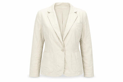 Gap Womens Beige Jacket Blazer Size L Button