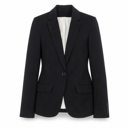 H&M Womens Black Polyester Jacket Blazer Size 6