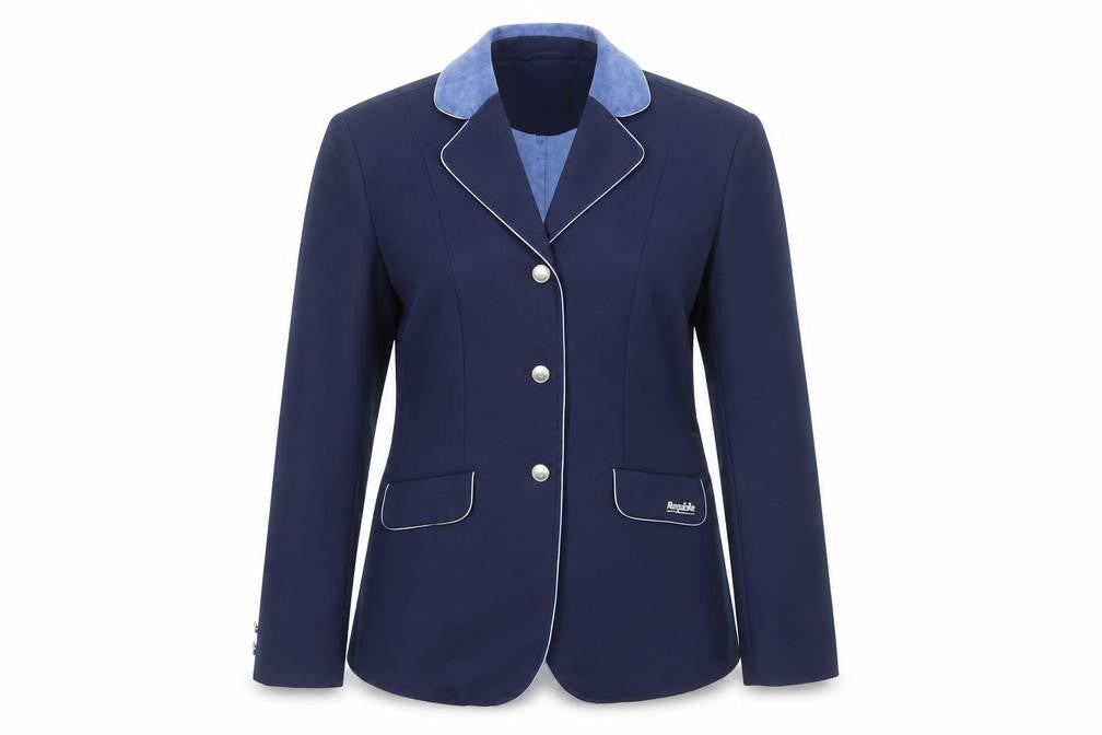 Requisite Womens Blue Polyester Jacket Blazer Size 10