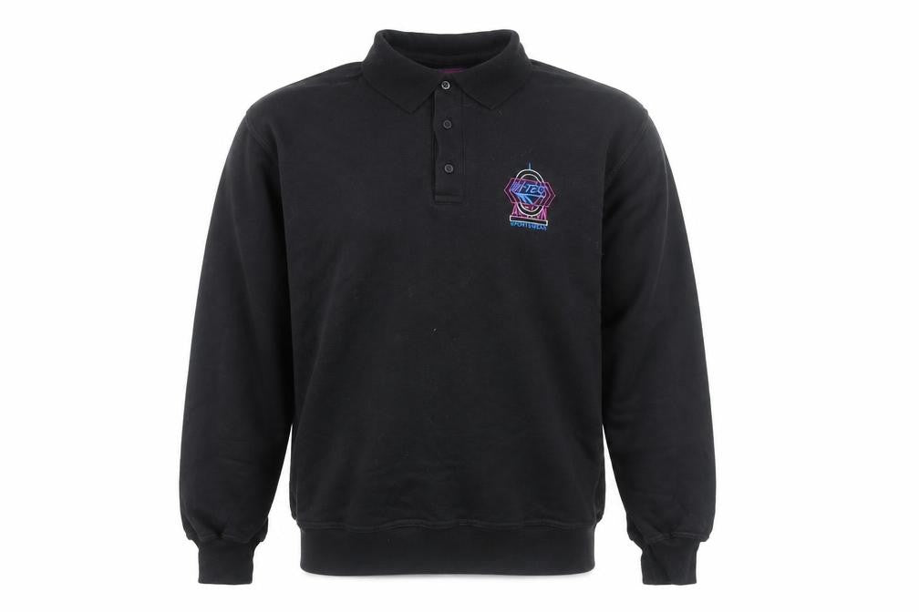 Hi-Tec Mens Black Cotton Pullover Sweatshirt Size S - Polo