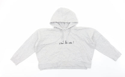 Maison Labiche Womens Grey Cotton Pullover Hoodie Size S Pullover - C'est La Vie